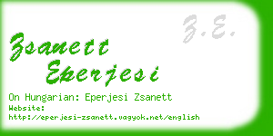 zsanett eperjesi business card